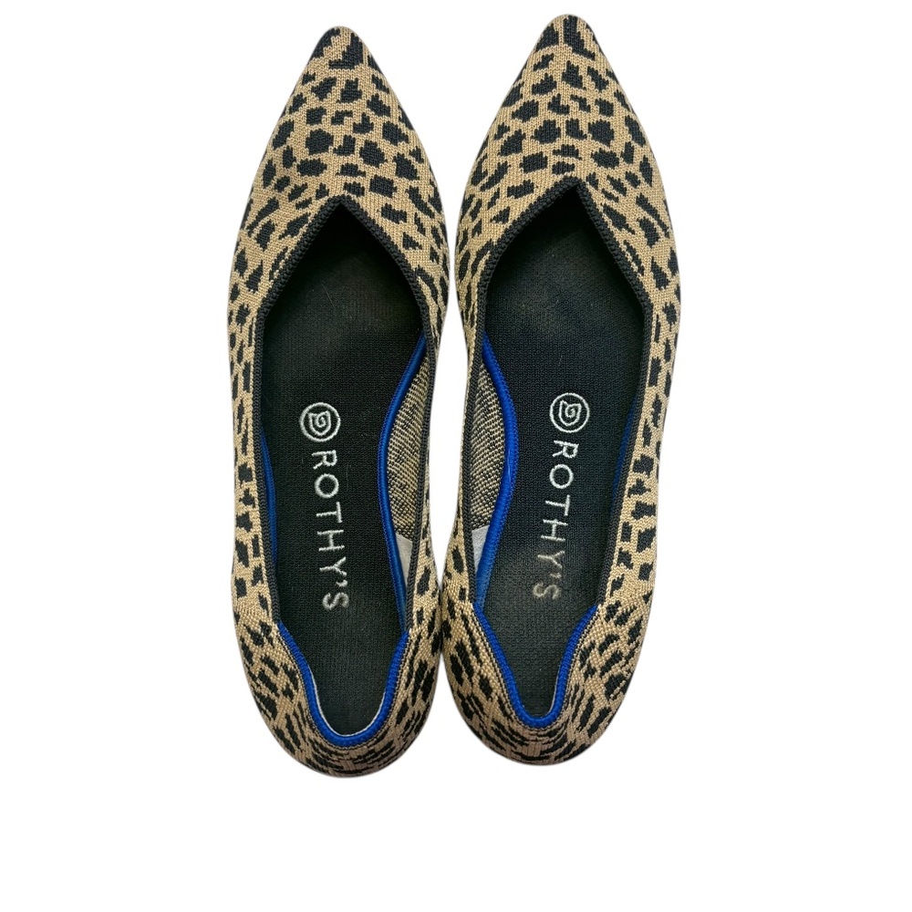 Rothy’s leopard print the point shoes 9.5
